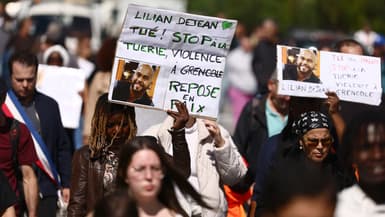 Une marche blanche en hommage à Lilian Dejean, agent municipal tué par balle, à Grenoble, le 15 septembre 2024