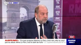 Eric Dupond-Moretti fustige Marine Le Pen: "ce qui m'affole, c'est que des français puissent la croire"