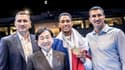 Tony Yoka bien entouré, au milieu des frères Klitschko