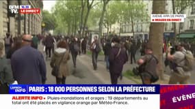 Manifestation du 1er-Mai: 18.000 personnes mobilisées à Paris selon la préfecture, 50.000 selon la CGT