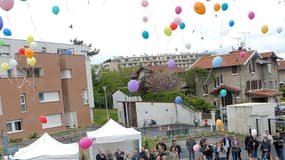 Inauguration en 2013 d'une nouvelle permanence par le président du Secours populaire 