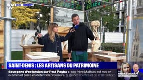 Journées du patrimoine: avec un sculpteur sur bois, qui va participer à la reconstruction de la flèche de la basilique de Saint-Denis