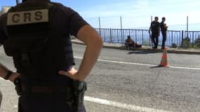 Des policiers déployés à Menton (photo d'archives).