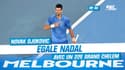 Open d'Australie : Djokovic bat Tsitsipas et égale Nadal avec un 22e Grand Chelem