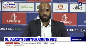 Alexandre Lacazette: "le club évolue bien et suit les ambitions qu'il a envie"