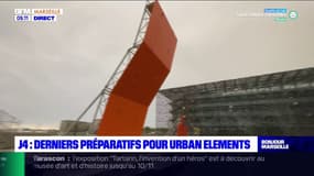 Marseille: derniers préparatifs pour Urban Elements à l'esplanade du J4