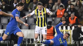 Ryan Kent lors du match Fenerbahçe-Union Saint-Gilloise (0-1, Ligue Europa), le 14 mars 2024