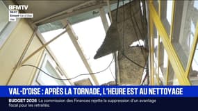 Après le passage d'une tornade mortelle dans le Val-d'Oise, l'heure est au nettoyage 
