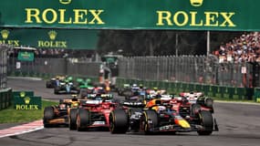Duel entre Verstappen et Sainz au Grand Prix du Mexique en Formule 1, 27 octobre 2024