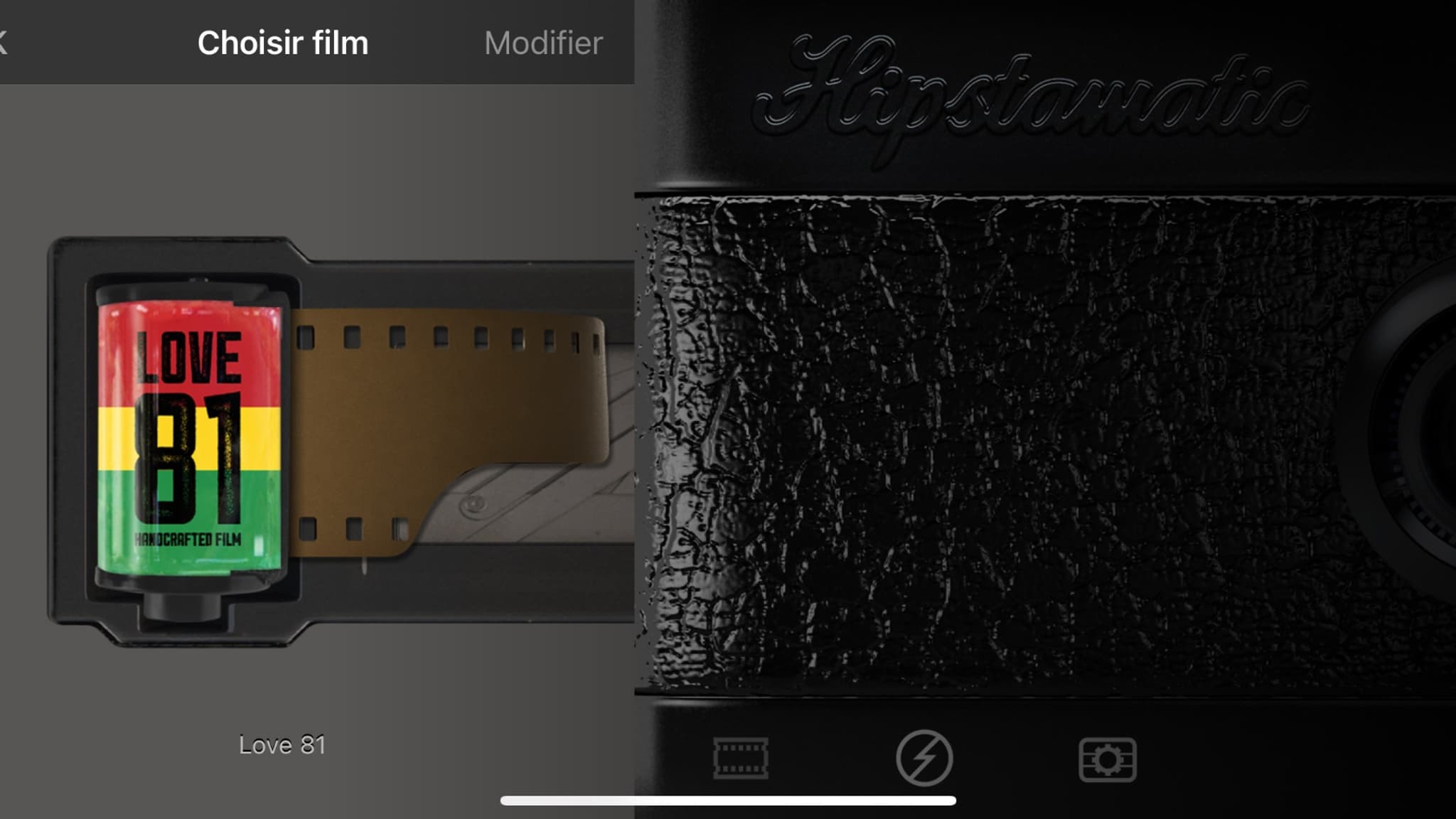 Choisir son film sur une appli.