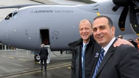 Marwan Lahoud, ici avec le CEO d’EADS Tom Enders, était un fervent défenseur de la fusion avec BAE