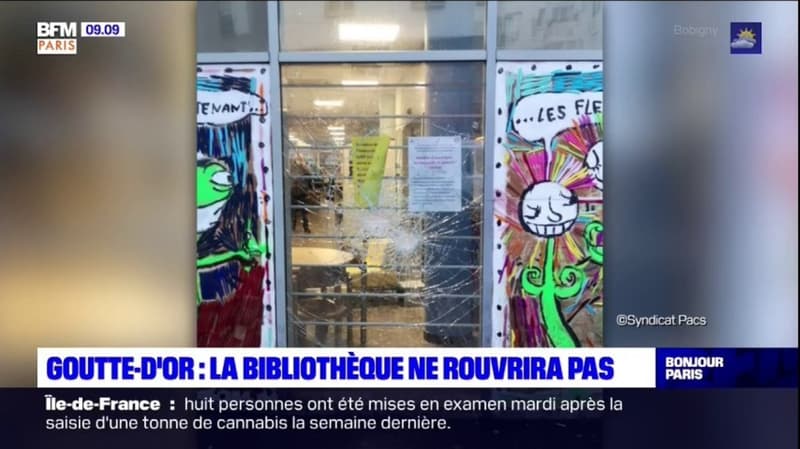 Paris: la bibliothèque de la Goutte d'Or de nouveau prise pour cible