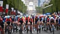Les coureurs du Tour de France à Paris le 23 juillet 2023