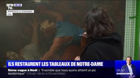 Abîmés lors de l'incendie de la cathédrale Notre-Dame, ces tableaux sont en cours de restauration