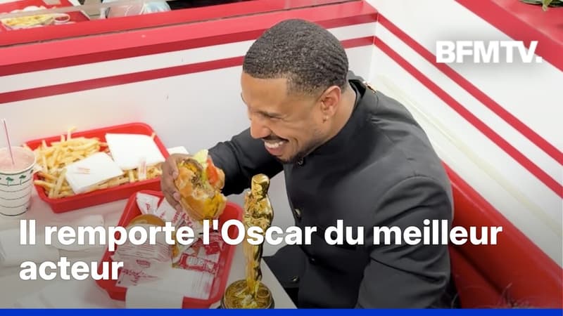 Michael B. Jordan a été aperçu dans un fast-food avec son Oscar