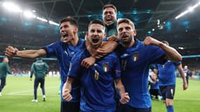 La joie de l'Italie, à Londres le 6 juillet 2021
