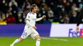 Luka Modric lors du match entre le Real Madrid et l'Inter Milan, le 7 décembre