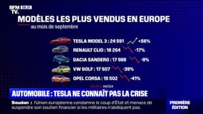 Automobile: la Tesla Model 3 en tête des ventes en Europe, devant la Renault Clio