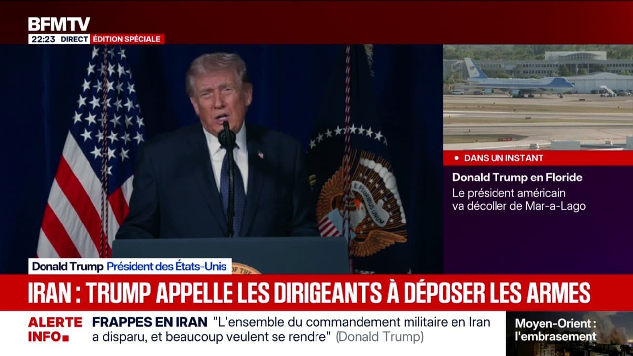 "Nous ne pouvons pas laisser un pays comme l'Iran détenir l'arme nucléaire", déclare Donald Trump Kép