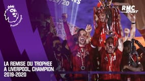 Premier League : La remise du trophée à Liverpool, champion 2019-2020
