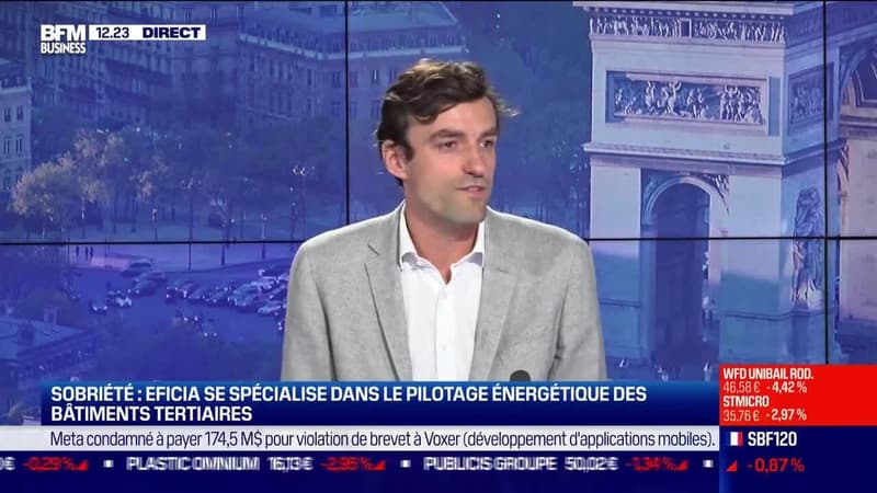 Julien Bellynck (Eficia): Eficia se spécialise dans le pilotage énergétique des bâtiments tertiaires - 22/09