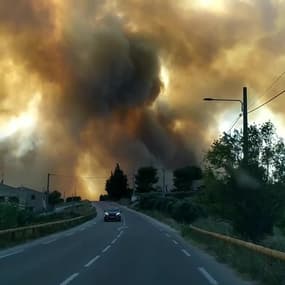 Violent incendie à Sausset-les-Pins, dans les Bouches-du-Rhône - Témoins BFMTV