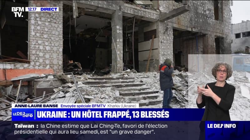 Guerre en Ukraine: un hôtel touché par deux missiles russes, 13 personnes blessées