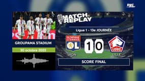 OL 1-0 Lille : Lyon enchaîne grâce à Lacazette, le goalreplay avec les com RMC