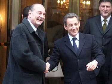 Jacques Chirac et Nicolas Sarkozy