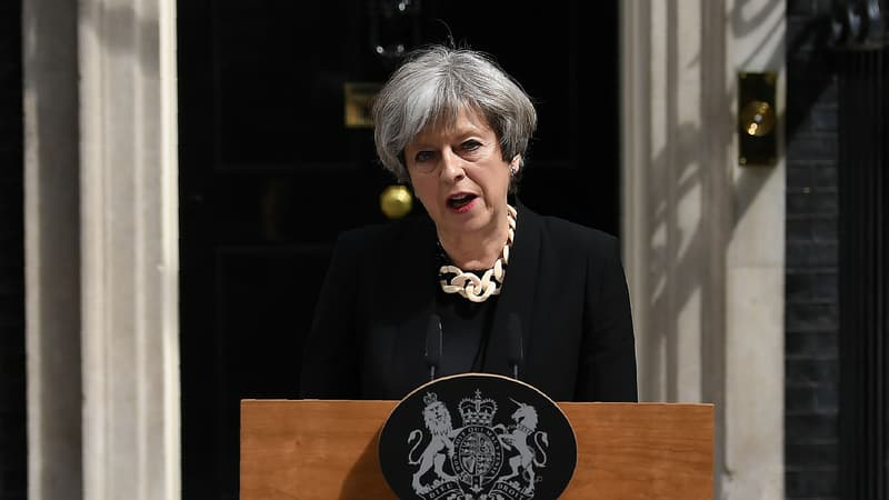 Theresa May, le dimanche 4 juin 2017.
