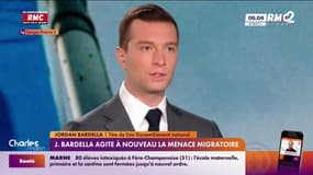 Jordan Bardella agite à nouveau la menace migratoire