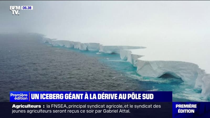 Les images du plus grand iceberg au monde à la dérive au pôle Sud