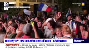 Coupe du monde de rugby: la joie des Franciliens après la victoire des Bleus