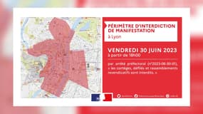 La préfecture du Rhône a décidé d'interdire les manifestations non déclarées à Lyon ce vendredi 30 juin. 