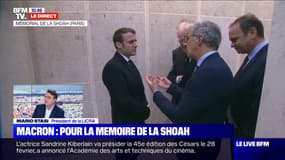 Commémoration de l'Holocauste : Emmanuel Macron arrive au mémorial de la Shoah à Paris