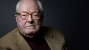 Portrait de Jean-Marie Le Pen le 2 février 2022 à Rueil-Malmaison (Hauts-de-Seine)