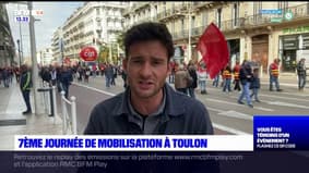 Retraites: la CGT annonce 8000 manifestants à Toulon, 3000 selon la police
