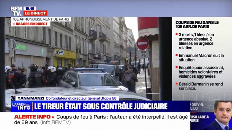 Le tireur présumé de la fusillade à Paris est accusé d'avoir attaqué au sabre un camp de migrants en décembre 2021