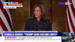 "Nous ne reculerons pas": Kamala Harris accuse Donald Trump de vouloir "ramener l'Amérique en arrière"