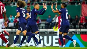 Mbappé et Nkunku lors d'Autriche-France, le 10 juin 2022
