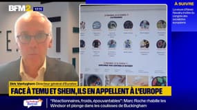 Face à Temu et Shein, "il faut une réponse à l'échelle européenne, on n'a pas le temps d'attendre", réagit Dirk Vantyghem, représentant d'une confédération européenne de l'habillement