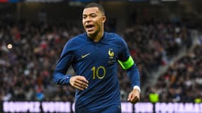 Kylian Mbappé avec la France, le 17 octobre 2023
