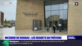 Incendie de Rognac: les regrets du prévenu