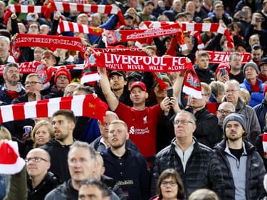 Des supporters de Liverpool à Anfield en 2022