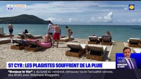 Saint-Cyr-sur-Mer: les plagistes souffrent de la pluie