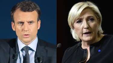 Emmanuel Macron et Marine Le Pen.