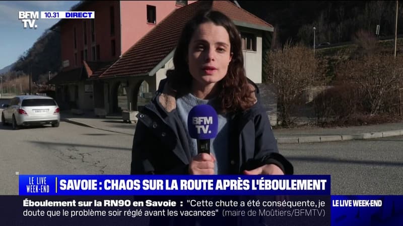 Éboulement en Savoie: le trafic sur la RN90 est très compliqué ce matin