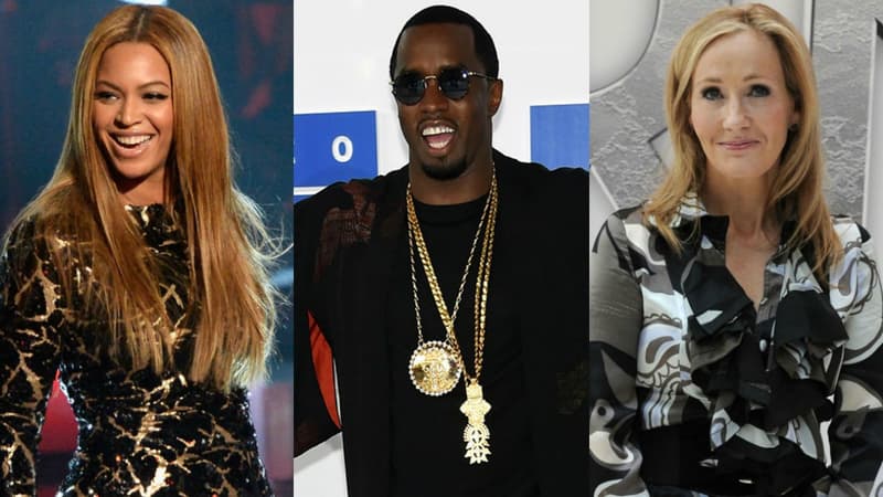 Beyoncé, Diddy et J.K. Rowling, trio de tête du classement Forbes des célébrités les plus riches au monde