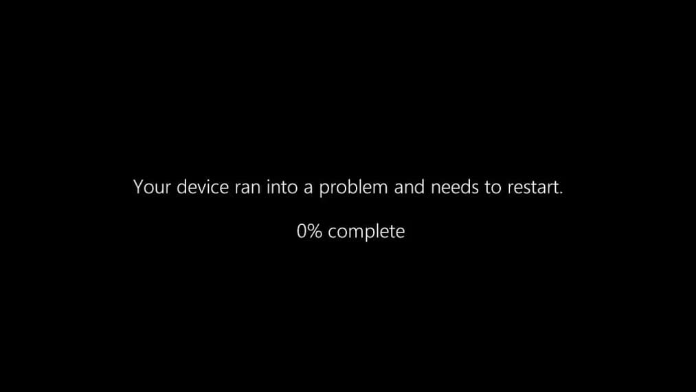 Le nouvel écran noir de la mort de Windows Le nouvel écran noir de la mort de Windows