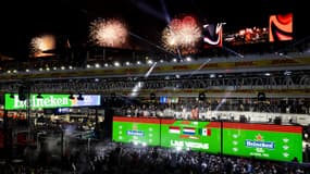 Le podium du GP de Las Vegas, le 19 novembre 2023.